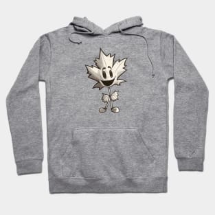 Retro cartoon maple leaf Hoodie